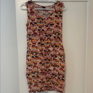 Merona Multicolor Printed Sleeveless Shift Dress